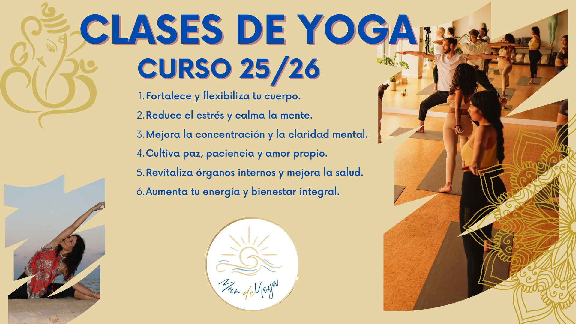 Clases de yoga presenciales